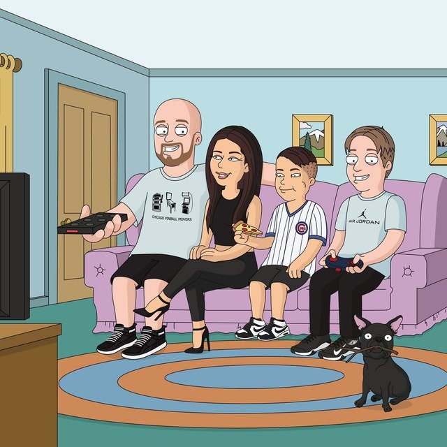 Family Cartoon photo review